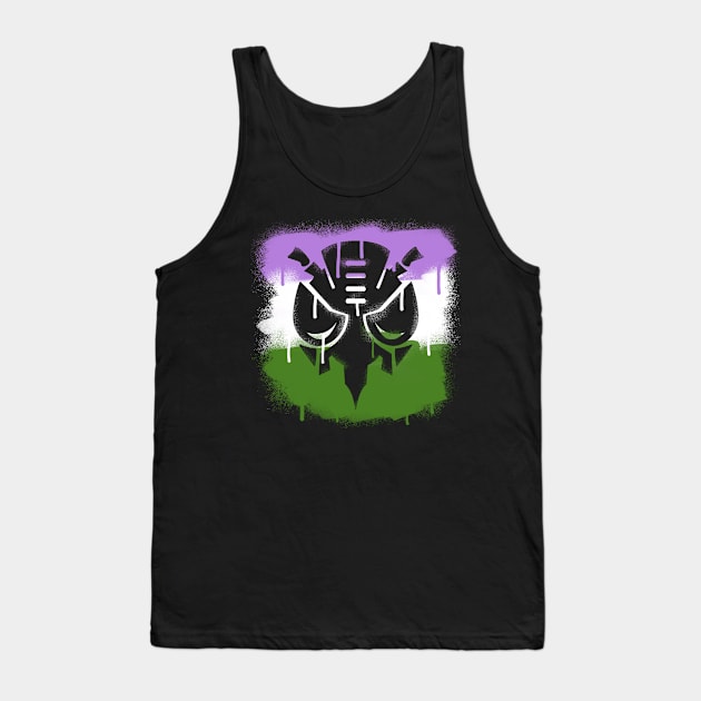 Genderqueer Predacon Tank Top by candychameleon